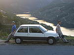 R5 con Moisés y yo en la Ribeira Sacra