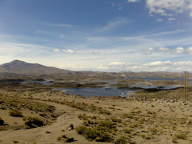 Lagunas en el Parque Chungará